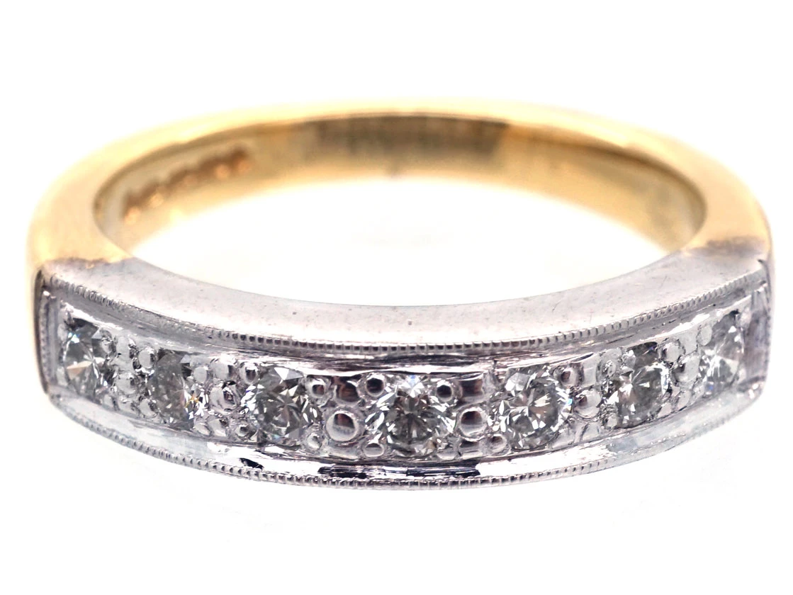 Diamond Half Eternity Ring 5 Diamond Half Eternity Ring - Image 3