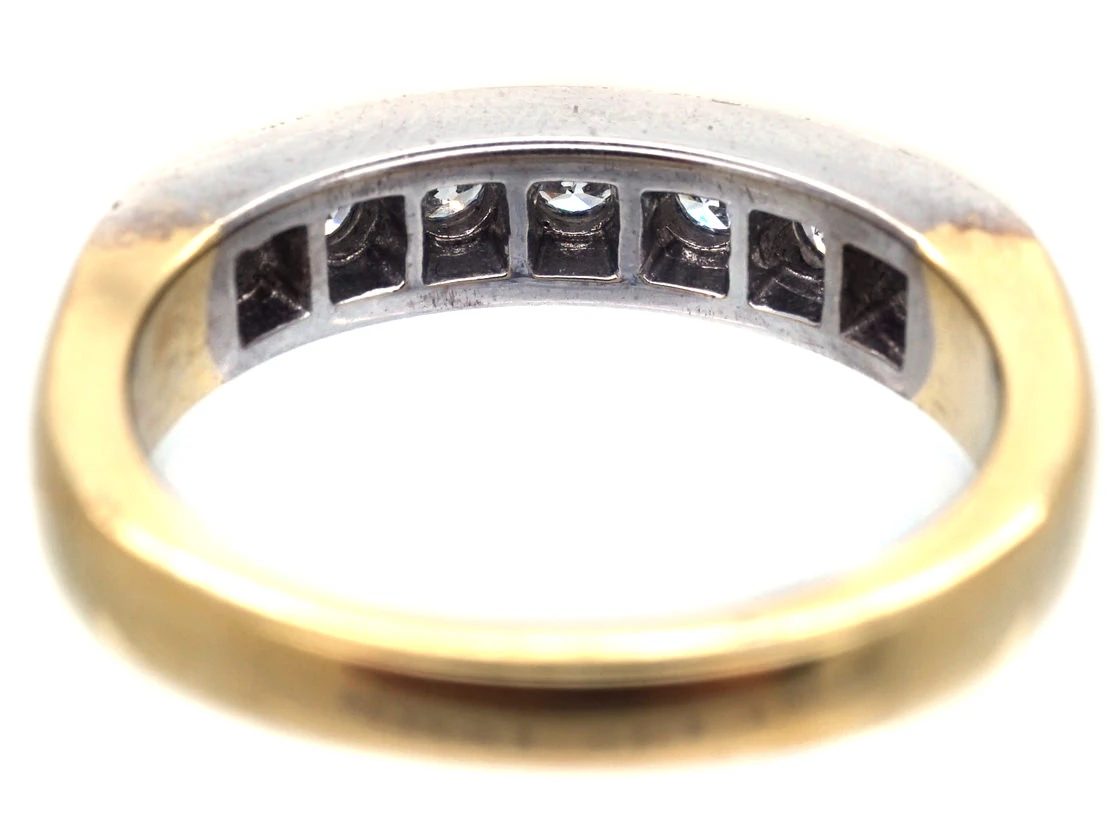 Diamond Half Eternity Ring 8 Diamond Half Eternity Ring - Image 6