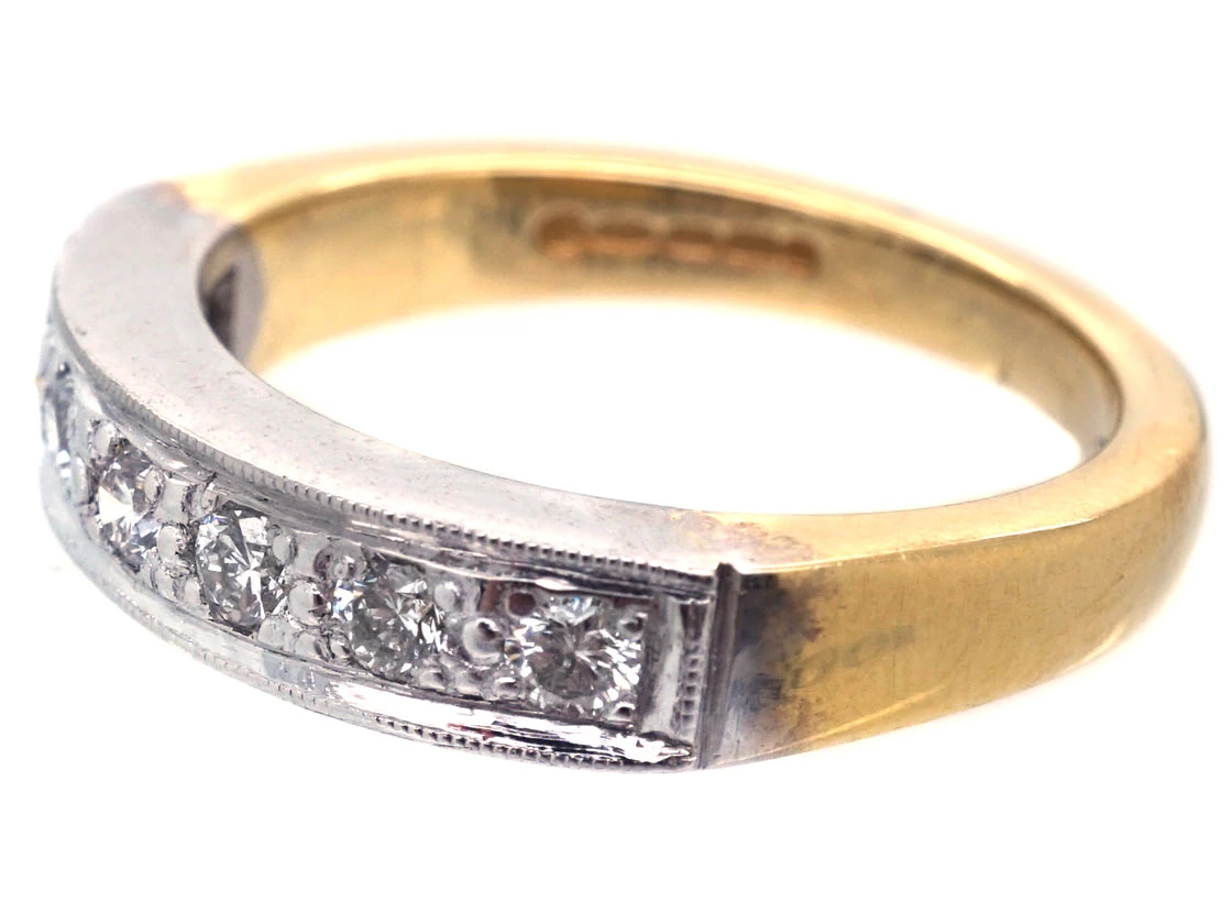 Diamond Half Eternity Ring 11 Diamond Half Eternity Ring - Image 9