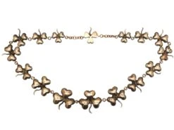 Georgian Silver & Gold Wash Back Trefoil Necklace Set With Paste 7 Georgian Silver & Gold Wash Back Trefoil Necklace Set With Paste -Antique Jewellery Company DSC05422 scaled 1