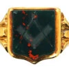 Masonic 18ct Gold Signet Ring With Bloodstone Masonic Intaglio Assayed In 1916 -Antique Jewellery Company DSC05439 copy