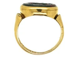 Victorian 9ct Gold Signet Ring With A Bloodstone Intaglio Of Hermes -Antique Jewellery Company DSC05481