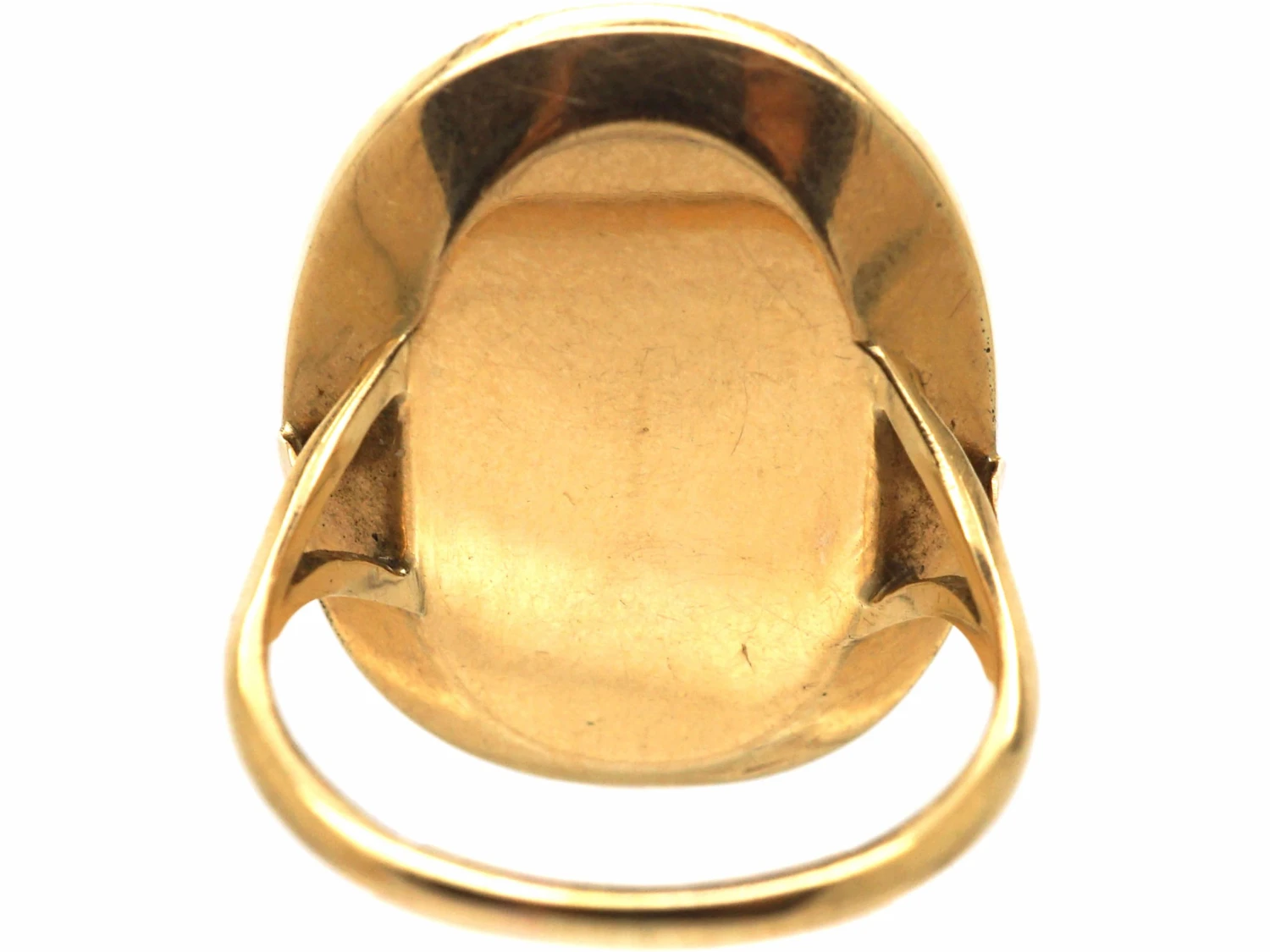 Georgian 15ct Gold, Turquoise Ring With Carved Classical Scene 6 Georgian 15ct Gold, Turquoise Ring With Carved Classical Scene - Image 4