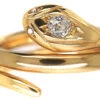 Victorian 18ct Snake Ring Set With A Diamond -Antique Jewellery Company DSC05583