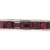 Art Deco 18ct White Gold Ruby Eternity Ring 1 Art Deco 18ct White Gold Ruby Eternity Ring -Antique Jewellery Company DSC05597