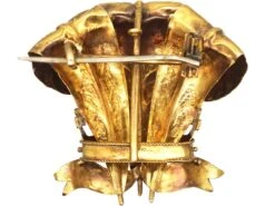 Victorian 15ct Gold Prince Of Wales Feathers Brooch Set With Rubies & Emeralds -Antique Jewellery Company DSC05664 scaled 1