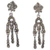 Art Deco Triple Drop Silver & Marcasite Earrings -Antique Jewellery Company DSC05723 1