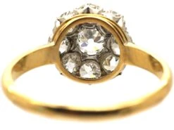 French Early 19th Century 18ct Gold & Platinum Cluster Ring Set With Old Mine Cut Diamonds -Antique Jewellery Company DSC05735 scaled 1