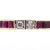 Art Deco 18ct White Gold , Diamond & Ruby Eternity Ring 1 Art Deco 18ct White Gold , Diamond & Ruby Eternity Ring -Antique Jewellery Company DSC05758