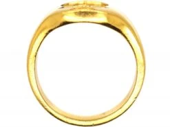 Early 20th Century 22ct Gold Signet Ring With Crest & Coronet Intaglio 10 Early 20th Century 22ct Gold Signet Ring With Crest & Coronet Intaglio -Antique Jewellery Company DSC05759 scaled 1