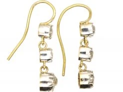 Victorian 18ct Gold Drop Earrings Set With Three Old Mine Cut Diamonds 5 Victorian 18ct Gold Drop Earrings Set With Three Old Mine Cut Diamonds -Antique Jewellery Company DSC05762 scaled 1