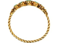 Regency 15ct Gold, Five Stone Emerald Ring -Antique Jewellery Company DSC05838 scaled 1