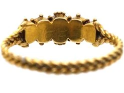 Regency 15ct Gold, Five Stone Emerald Ring -Antique Jewellery Company DSC05841 scaled 1