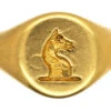 Victorian 18ct Gold Signet Ring Of A Unicorn -Antique Jewellery Company DSC05908
