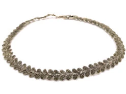 Silver & Marcasite Leaf Necklace 6 Silver & Marcasite Leaf Necklace -Antique Jewellery Company DSC05960