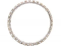 18ct White Gold & Diamond Narrow Eternity Ring -Antique Jewellery Company DSC05981 scaled 1
