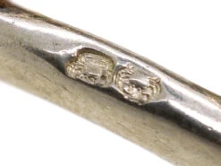 French Silver Curb Link Bracelet From The 1970s -Antique Jewellery Company DSC06065