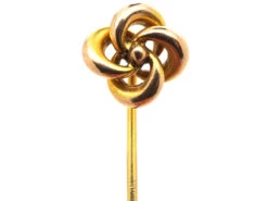 Edwardian 15ct Gold Knot Tie Pin