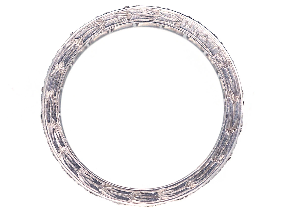 Art Deco Platinum & Diamond Set Eternity Ring 6 Art Deco Platinum & Diamond Set Eternity Ring - Image 4