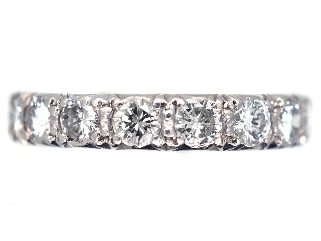 Art Deco Platinum & Diamond Set Eternity Ring 5 Art Deco Platinum & Diamond Set Eternity Ring - Image 3