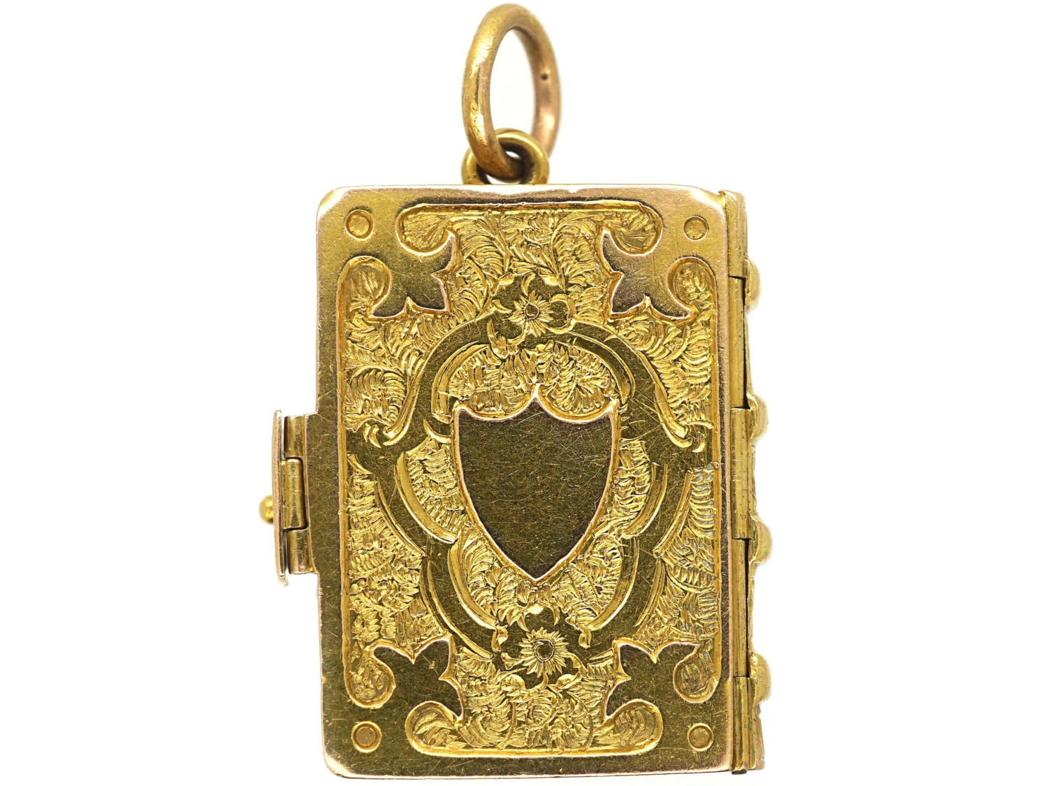 Victorian 18ct Gold Novelty Book Locket With Four Frames Inside 5 Victorian 18ct Gold Novelty Book Locket With Four Frames Inside - Image 3