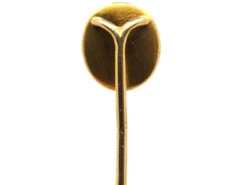 Victorian 15ct Gold Oval Tie Pin Set With Onyx & Rose Diamonds 9 Victorian 15ct Gold Oval Tie Pin Set With Onyx & Rose Diamonds -Antique Jewellery Company DSC06155