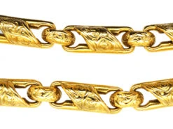 Early Victorian 15ct Gold Engraved Bracelet 11 Early Victorian 15ct Gold Engraved Bracelet -Antique Jewellery Company DSC06162