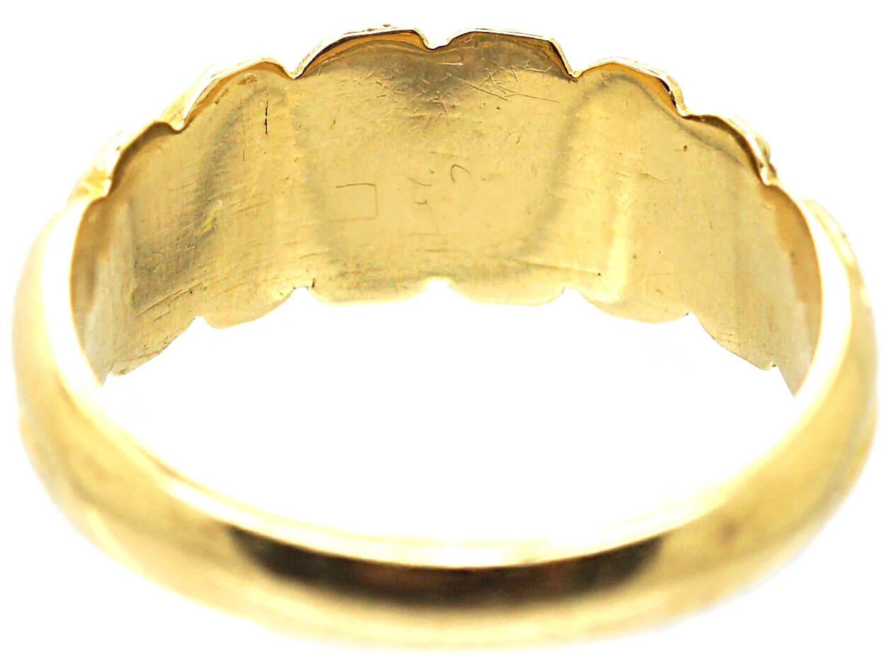 Edwardian 18ct Gold Keeper Ring 6 Edwardian 18ct Gold Keeper Ring - Image 4