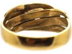 Edwardian 18ct Gold Double Snake Ring Set With Old Mine Cut Diamonds -Antique Jewellery Company DSC06184 scaled 1