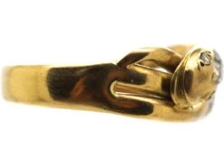 Edwardian 18ct Gold Double Snake Ring Set With Old Mine Cut Diamonds -Antique Jewellery Company DSC06185 scaled 1