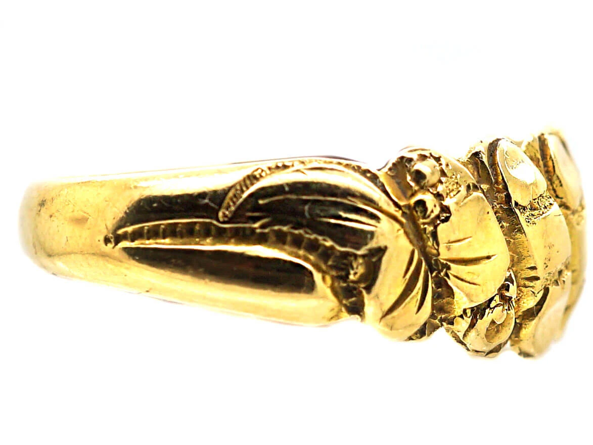 Edwardian 18ct Gold Keeper Ring 7 Edwardian 18ct Gold Keeper Ring - Image 5