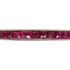 Art Deco 18ct White Gold French Cut Ruby Eternity Ring -Antique Jewellery Company DSC06317