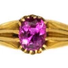 Victorian 18ct Gold & Pink Sapphire Ring 1 Victorian 18ct Gold & Pink Sapphire Ring -Antique Jewellery Company DSC06342