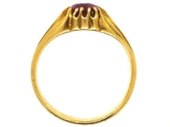 Victorian 18ct Gold & Pink Sapphire Ring 15 Victorian 18ct Gold & Pink Sapphire Ring -Antique Jewellery Company DSC06344