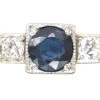 Art Deco Sapphire & Diamond Three Stone Ring -Antique Jewellery Company DSC06374