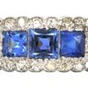 Art Deco 18ct & Platinum, Three Stone French Cut Sapphire & Diamond Ring 2 Art Deco 18ct & Platinum, Three Stone French Cut Sapphire & Diamond Ring -Antique Jewellery Company DSC06430 scaled 1