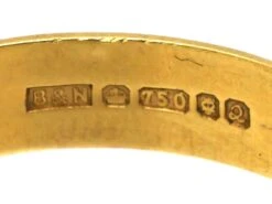 18ct Gold Wedding Ring With Hearts Motif -Antique Jewellery Company DSC06481 scaled 1