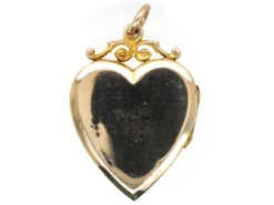 Edwardian 9ct Back & Front & Split Pearls Heart Locket With Lily Of The Valley Motif 11 Edwardian 9ct Back & Front & Split Pearls Heart Locket With Lily Of The Valley Motif -Antique Jewellery Company DSC06585