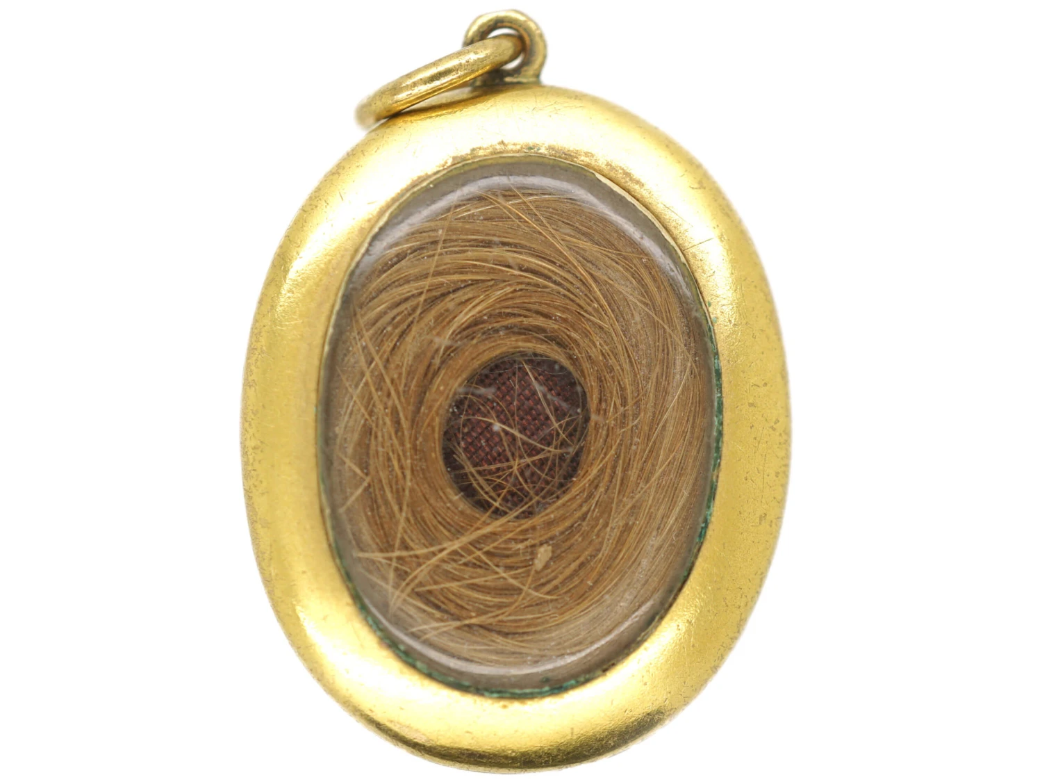 Victorian 15ct Gold Cabochon Garnet Locket Back Pendant 4 Victorian 15ct Gold Cabochon Garnet Locket Back Pendant - Image 2