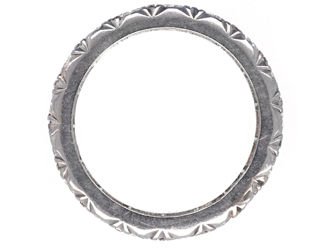 Art Deco Diamond Set Eternity Ring 5 Art Deco Diamond Set Eternity Ring - Image 3