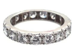 Art Deco Diamond Set Eternity Ring 9 Art Deco Diamond Set Eternity Ring -Antique Jewellery Company DSC06603