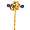 Edwardian 15ct Gold & Sapphire Lover’s Knot Tie Pin