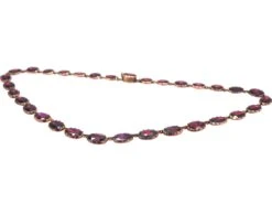 Georgian 9ct Gold Garnet Riviere Necklace In Original Case 9 Georgian 9ct Gold Garnet Riviere Necklace In Original Case -Antique Jewellery Company DSC06745 scaled 1
