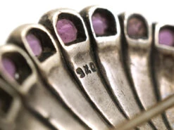 Edwardian Silver & Coloured Paste Peacock Brooch 8 Edwardian Silver & Coloured Paste Peacock Brooch -Antique Jewellery Company DSC06756