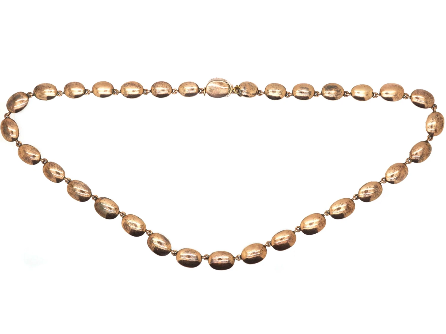 Georgian 9ct Gold Garnet Riviere Necklace In Original Case 4 Georgian 9ct Gold Garnet Riviere Necklace In Original Case - Image 2