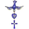 Georgian 18ct Gold Royal Blue Enamel & Diamond Dove Of Peace Brooch & Pendant 1 Georgian 18ct Gold Royal Blue Enamel & Diamond Dove Of Peace Brooch & Pendant -Antique Jewellery Company DSC06762