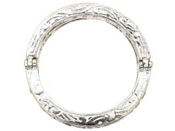 Art Deco 18ct White Gold Swivel Ring Set With Rubies, Emeralds & Diamonds 11 Art Deco 18ct White Gold Swivel Ring Set With Rubies, Emeralds & Diamonds -Antique Jewellery Company DSC06773 copy