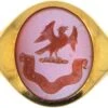 Early 20th Century 18ct Gold Signet Ring With Carnelian Intaglio Of An Eagle -Antique Jewellery Company DSC06776 scaled 1