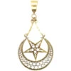 Victorian Large 18ct Gold Star & Crescent Pendant 1 Victorian Large 18ct Gold Star & Crescent Pendant -Antique Jewellery Company DSC06793