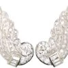 Art Deco Platinum & Diamond Wing Earrings